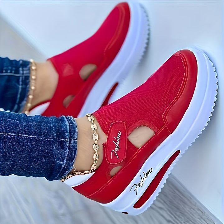 Zapatillas transpirables slip-on con comodidad estable