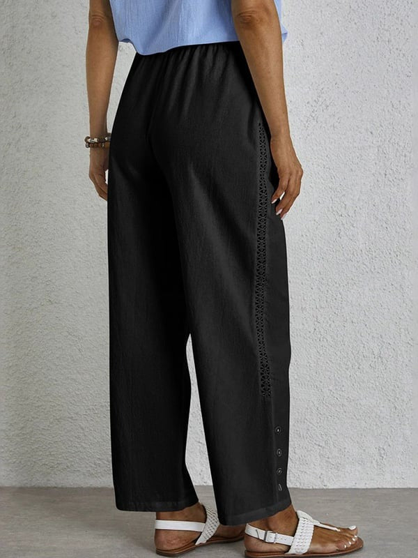 Shania - Pantalones Relaxed con Botones