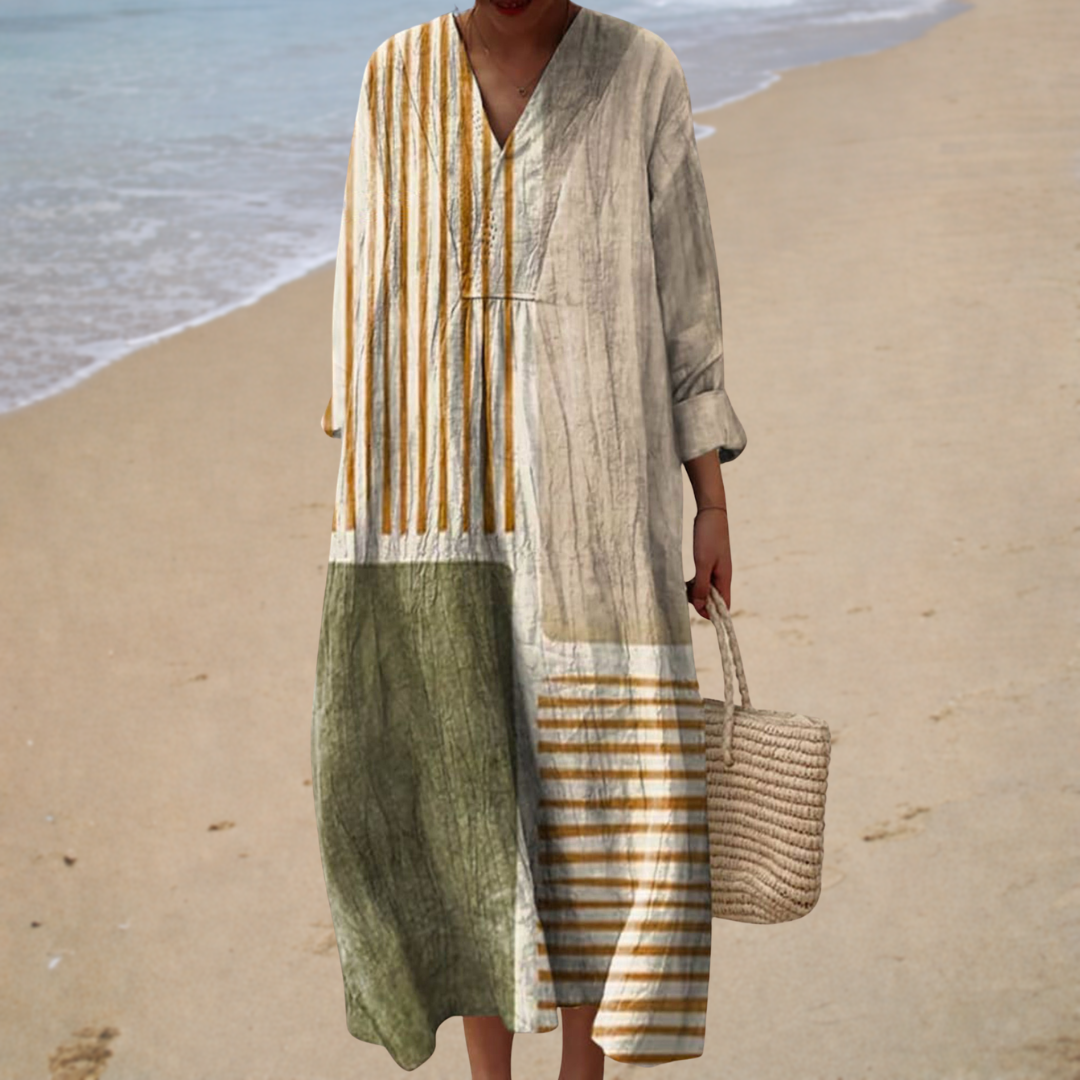 Vestido de verano estampado favorecedor