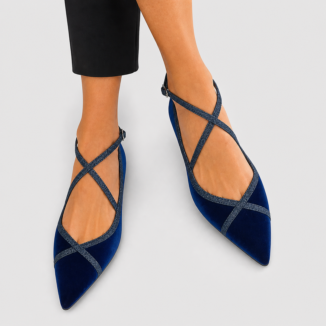 Noëlle™ | Mocasines Chic Azul Marino