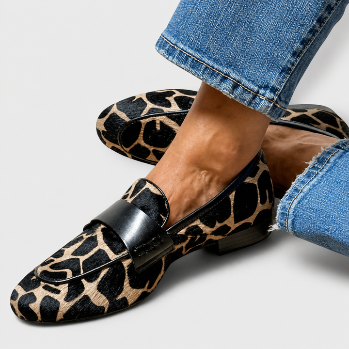 Léonie™ | Mocasín Leopardo