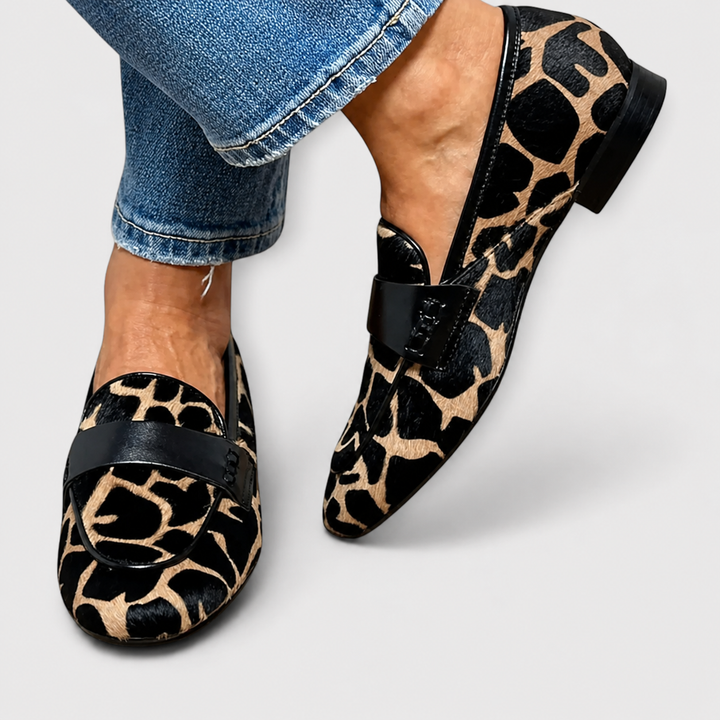 Léonie™ | Mocasín Leopardo