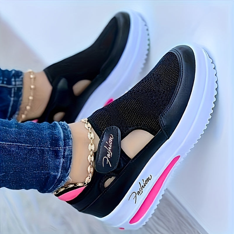 Zapatillas transpirables slip-on con comodidad estable