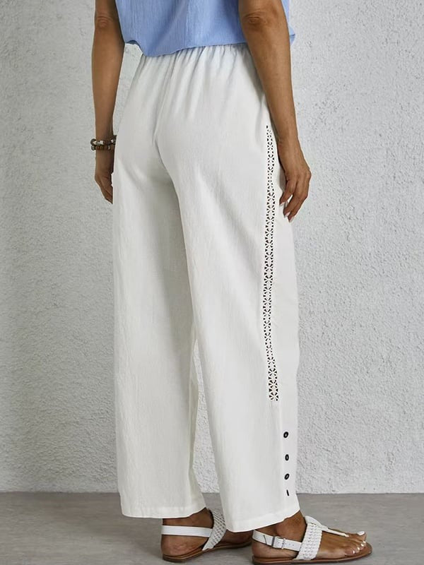 Shania - Pantalones Relaxed con Botones