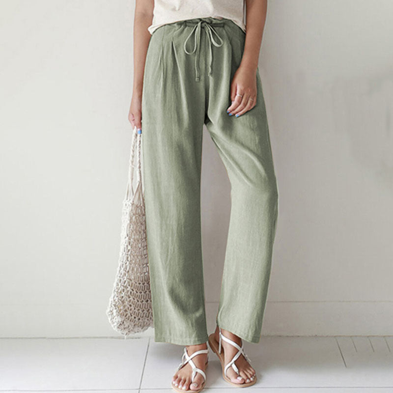 Vara - Pantalones Relaxed Fit con Cintura Ajustable