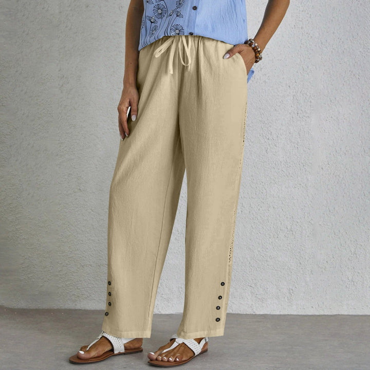 Shania - Pantalones Relaxed con Botones