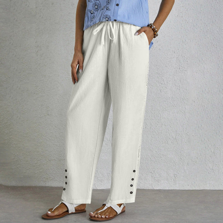 Shania - Pantalones Relaxed con Botones