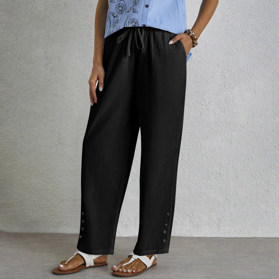 Shania - Pantalones Relaxed con Botones