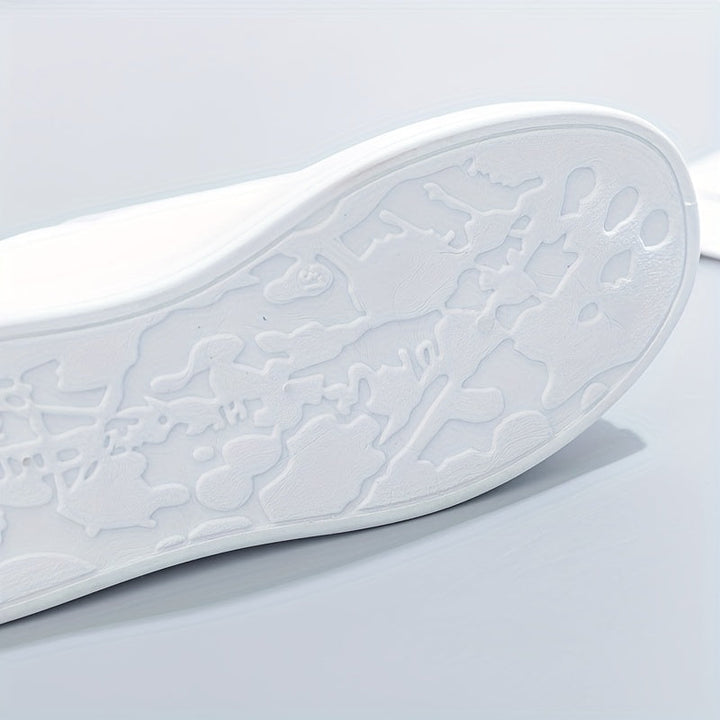Zapatillas blancas chic de comodidad ligera