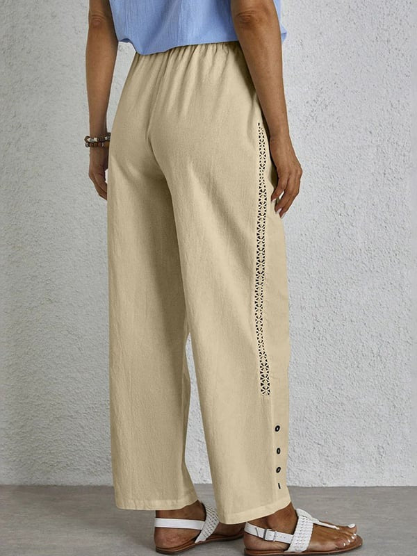 Shania - Pantalones Relaxed con Botones