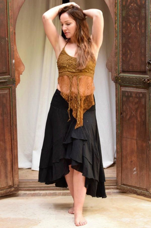 Ibiza Flamenco Rok zwart
